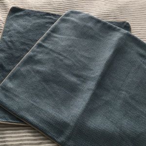 Blue pillow covers